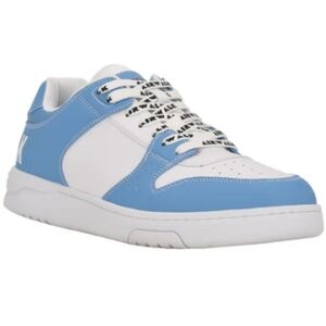 Sz 11 AIRWALK Nova Men’s White Blue Lace Up  Sneakers Shoes 2 Laces BRAND NEW
